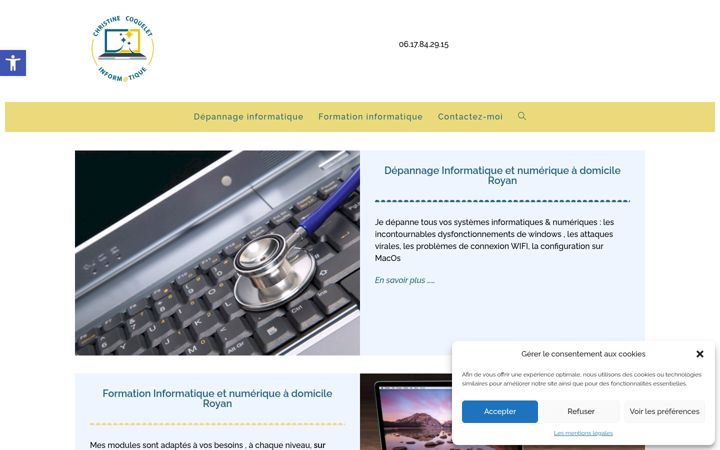 Zrzut ekranu chriscoquelet-info.fr