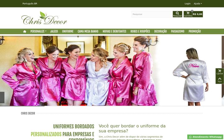 Zrzut ekranu chrisdecor.com.br