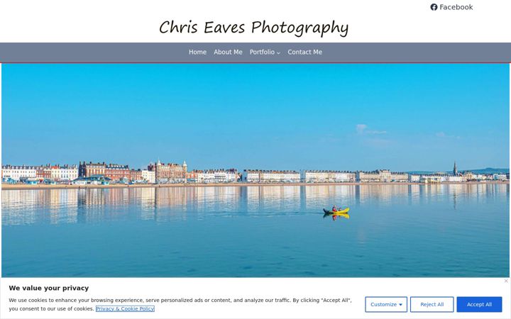 Screenshot ta' chriseavesphotography.co.uk
