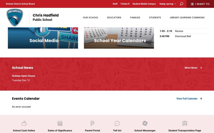 Captura de pantalla de chrishadfield.ddsb.ca