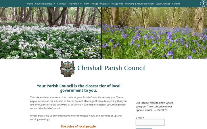 Screenshot ta' chrishall-pc.gov.uk