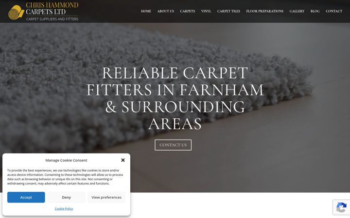Screenshot ta' chrishammondcarpets.co.uk