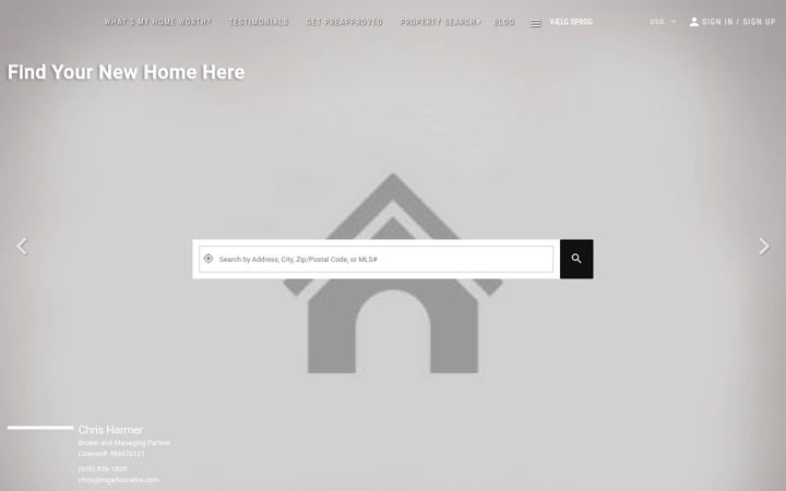 Captură de ecran a chrisharmer.net