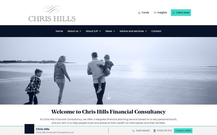 Screenshot ta' chrishillsfc.co.uk
