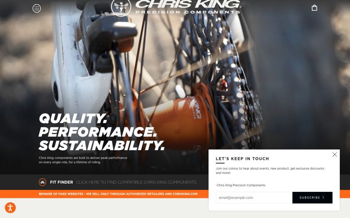 Screenshot of chrisking.com
