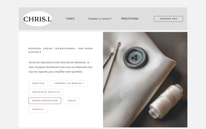 Zrzut ekranu chrisl.fr