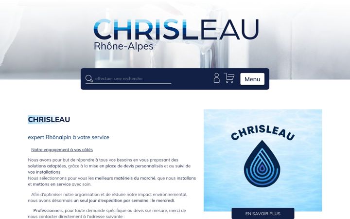 Zrzut ekranu chrisleau.fr