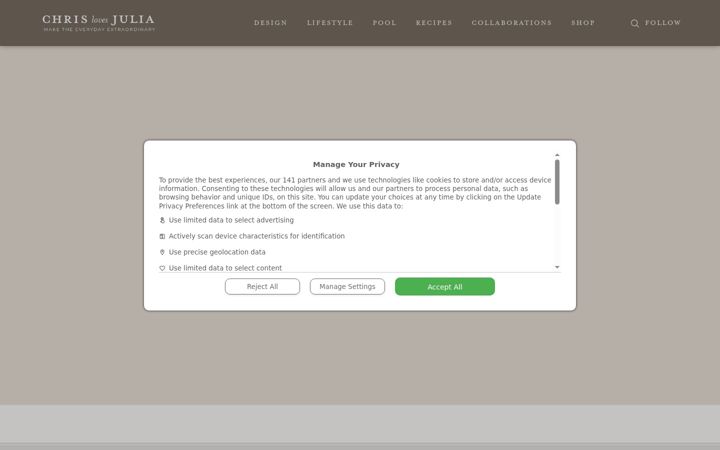 Screenshot of chrislovesjulia.com