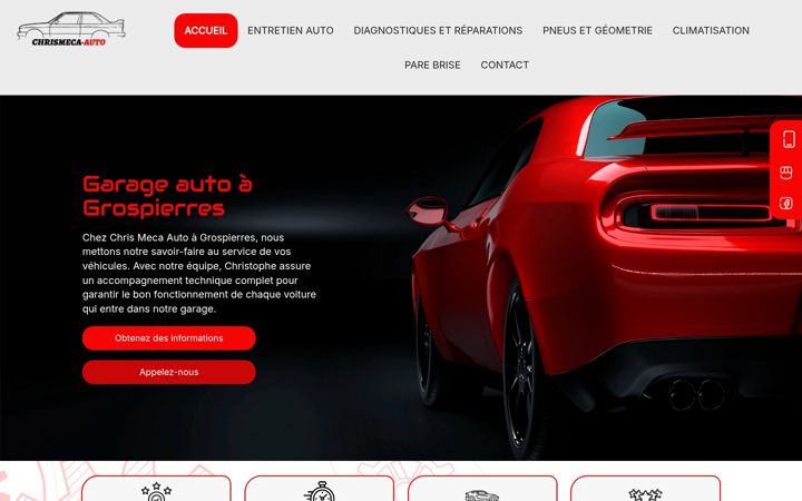 Zrzut ekranu chrismeca-auto.fr