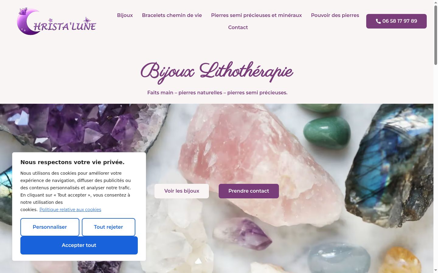 Screenshot van de toestemmingsbanner zoals getoond vóór enige interactie