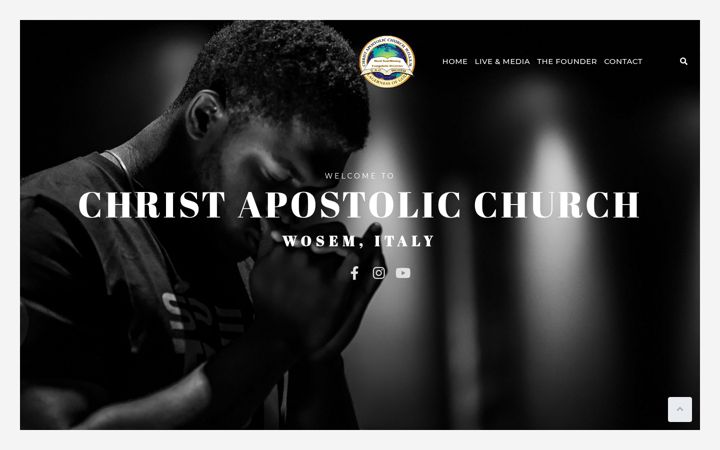 Screenshot of christapostolicchurchwosem.it