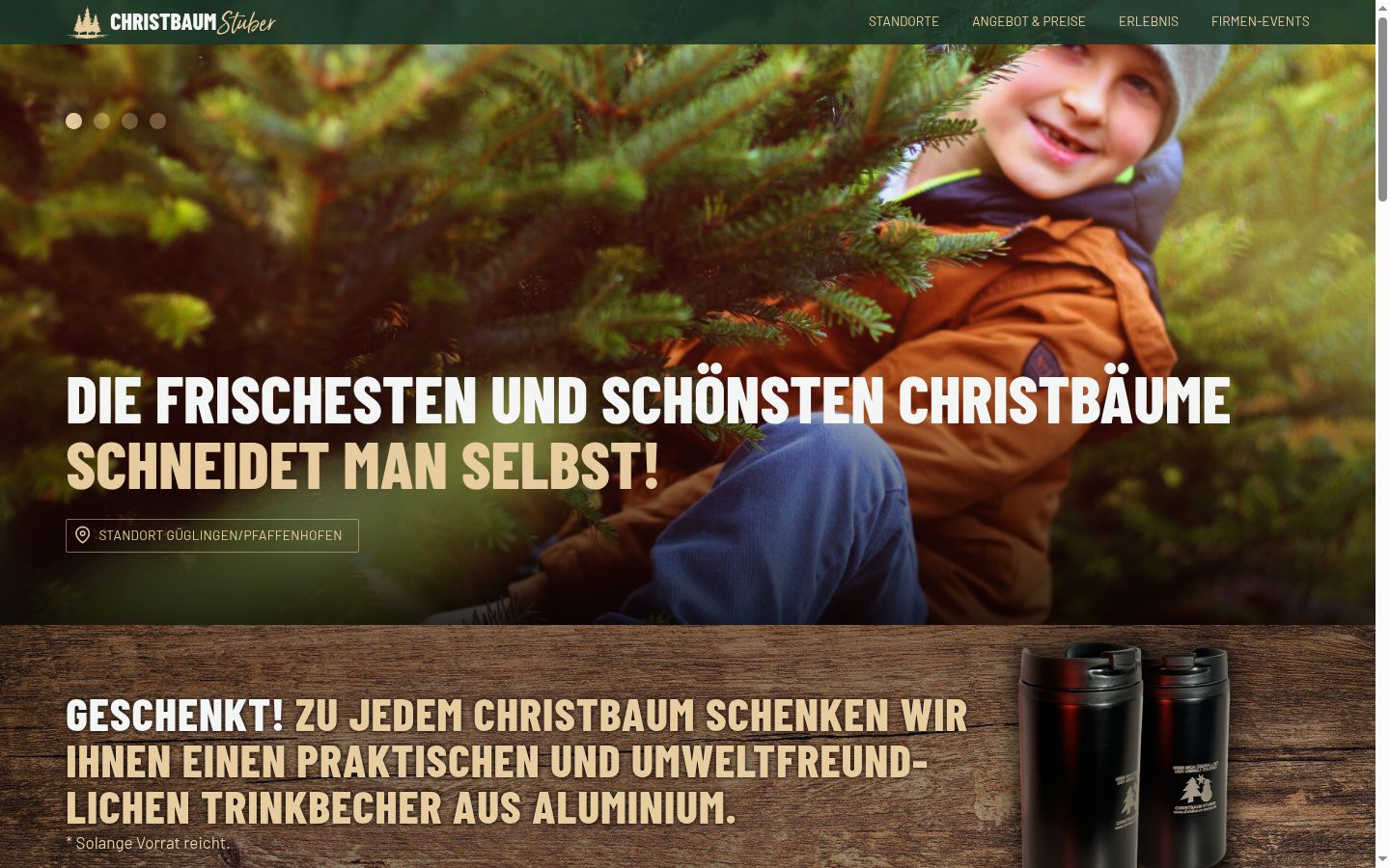 Screenshot des Einwilligungsbanners vor jeglicher Interaktion