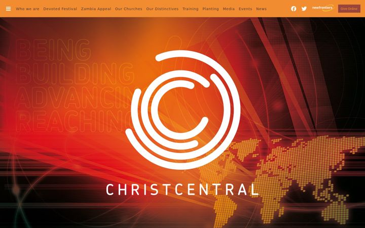 Captura de pantalla de christcentralchurches.org