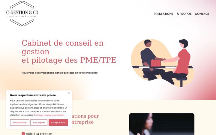 Ekrano kopija christele-gantelet.fr