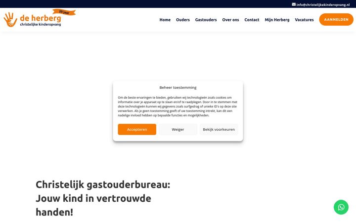 Screenshot of christelijkekinderopvang.nl