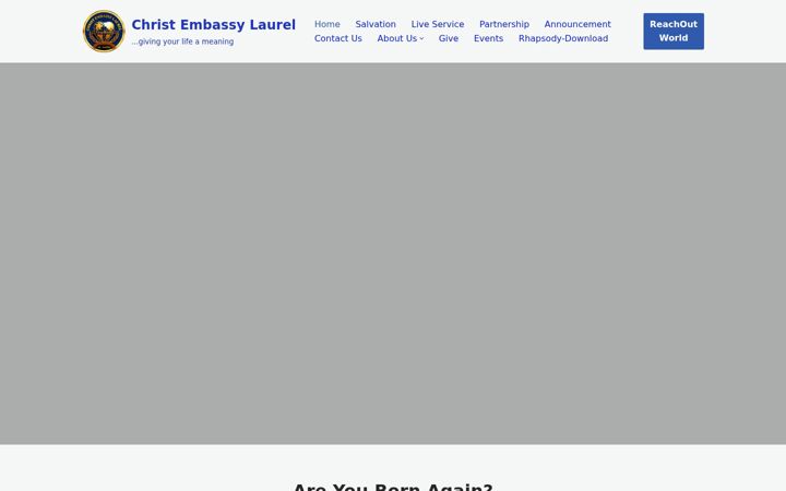 Screenshot di christembassylaurel.org