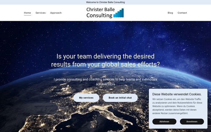 Screenshot of christerballe.com