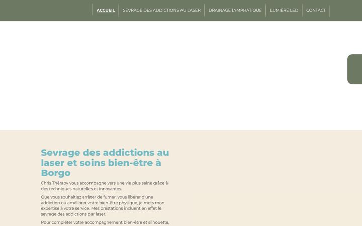 Captura de ecrã de christherapy-bastia.fr