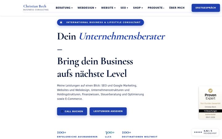 Screenshot of christian-bech.com