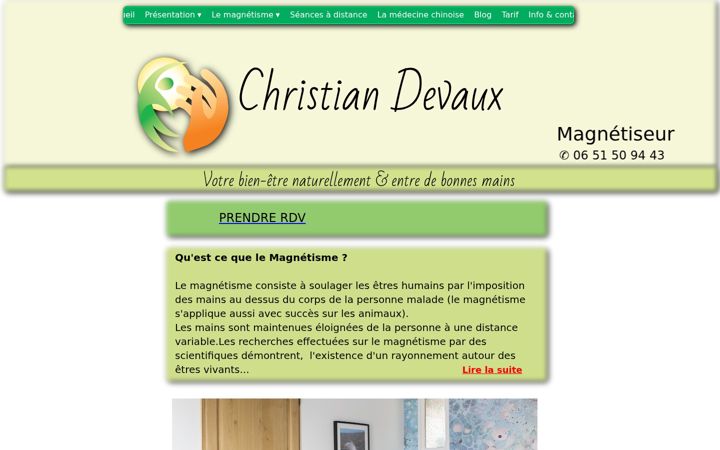 Screenshot of christian-devaux.com