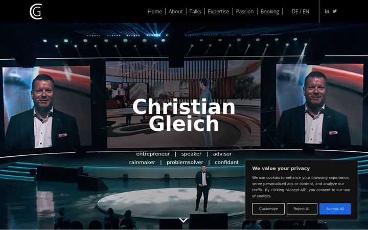 Screenshot of christian-gleich.com