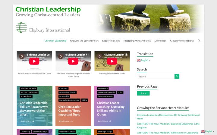 Screenshot di christian-leadership.org