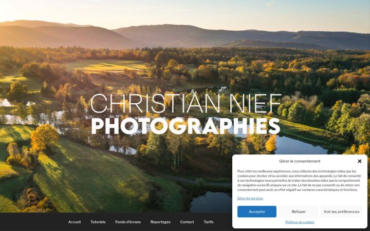 Captura de ecrã de christian-nief-photographies.fr