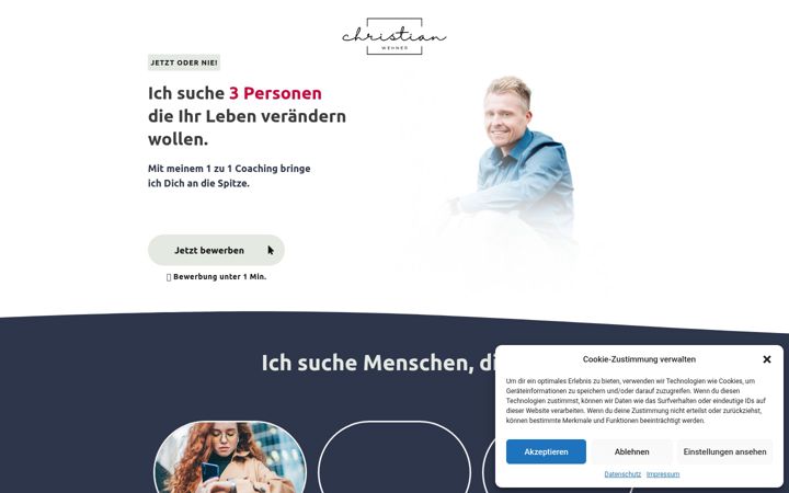 Screenshot of christian-wehner.com