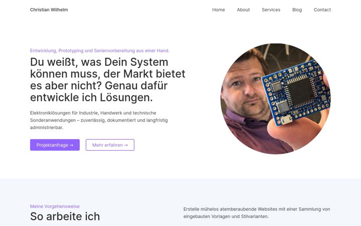 Screenshot of christian-wilhelm.com