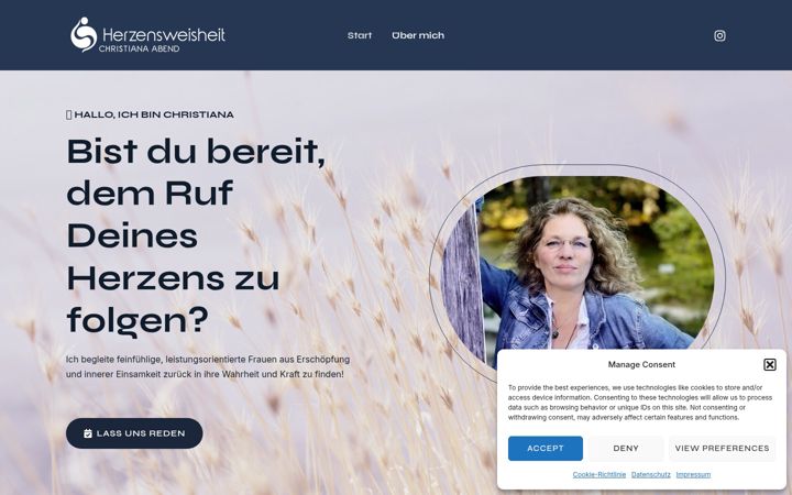 Screenshot of christiana-abend.com