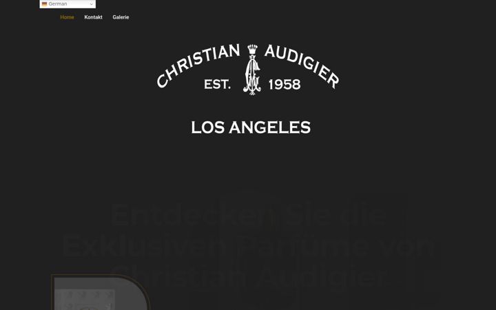 Screenshot of christianaudigierperfume.com