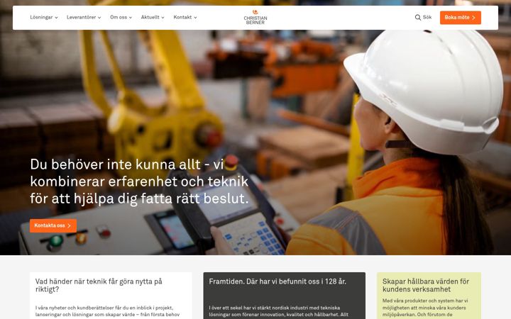 Screenshot of christianberner.se