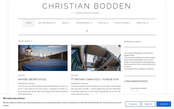 Snímek obrazovky christianbodden.co.uk