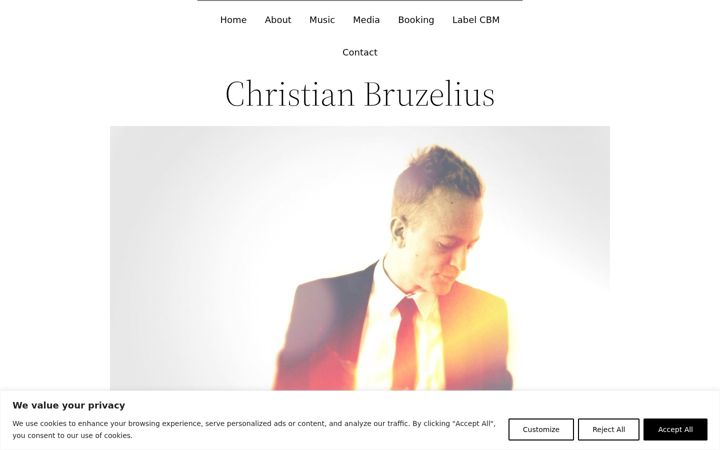 Screenshot of christianbruzelius.com