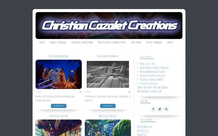 Screenshot of christiancazalet.com