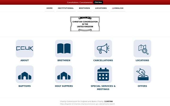 Snímek obrazovky christiancongregation.org.uk