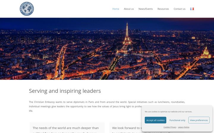 Screenshot di christianembassy-paris.org