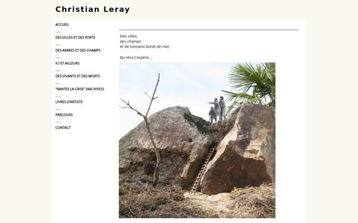 Captura de ecrã de christianleray.fr