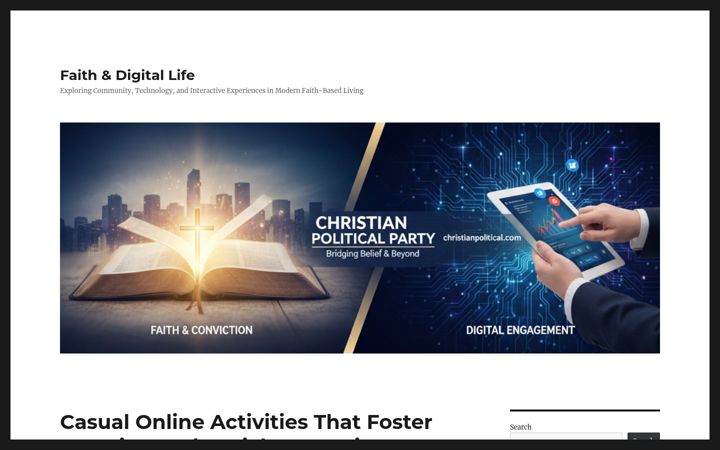 Posnetek zaslona christianpoliticalparty.com
