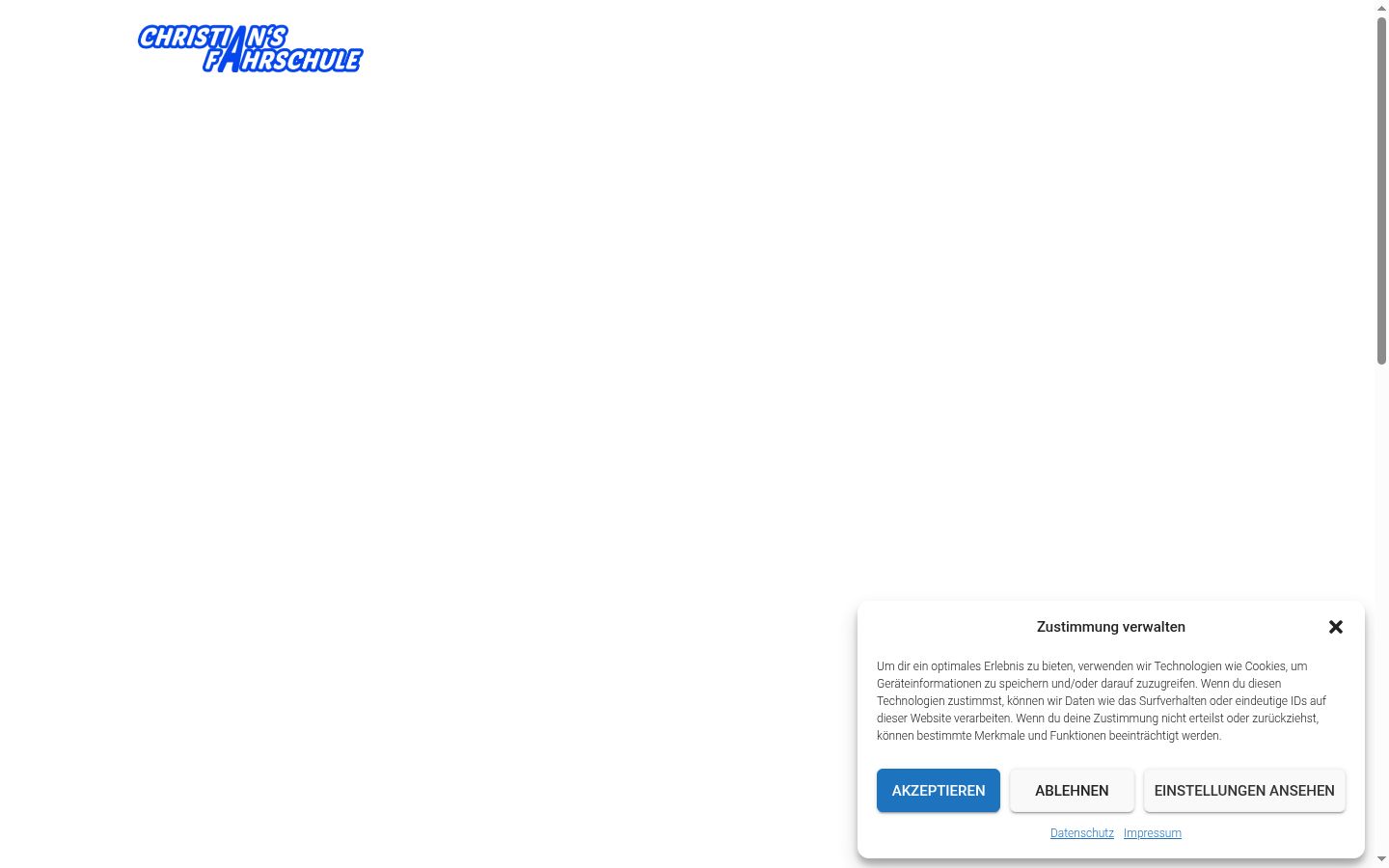 Snímek obrazovky baneru souhlasu zobrazeného před jakoukoli interakcí