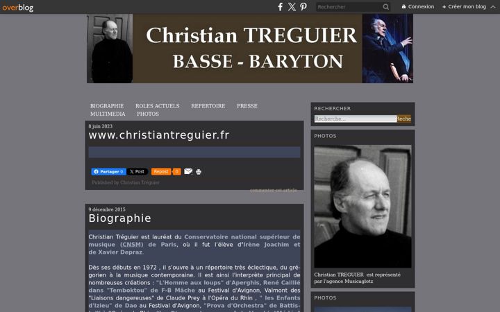 Captura de ecrã de christiantreguier.fr