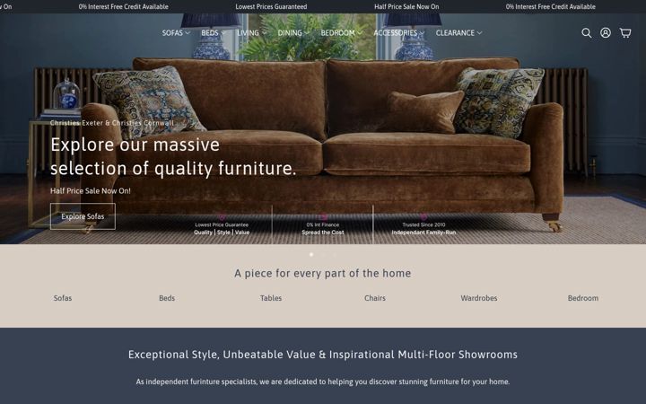 Képernyőkép: christiesfurniture.co.uk