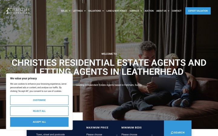 Képernyőkép: christiesresidential.co.uk