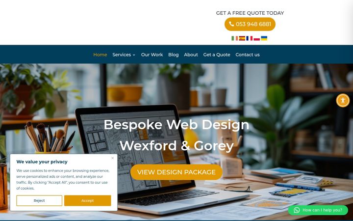 Ekraanipilt saidist christiewebsolutions.ie