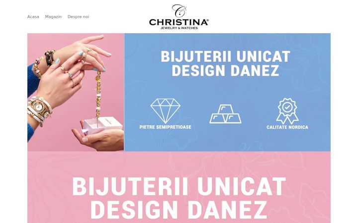 Snímek obrazovky christinadiamonds.ro