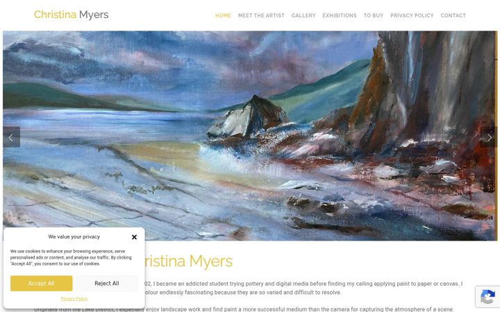 Képernyőkép: christinamyers.co.uk