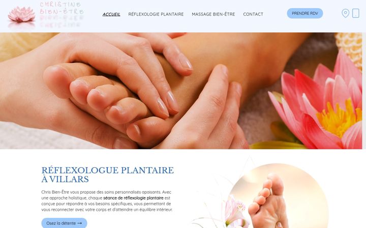 Captura de ecrã de christine-bienetre.fr