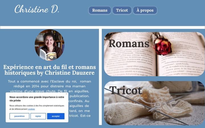 Captura de ecrã de christine-dauzere.fr
