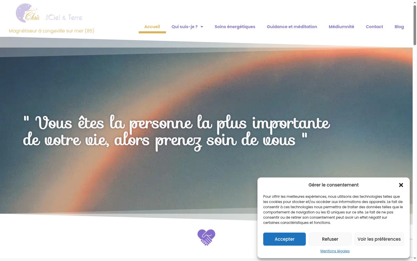 Screenshot van de toestemmingsbanner zoals getoond vóór enige interactie