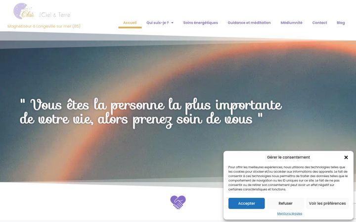 Captura de ecrã de christine-fauchet.fr